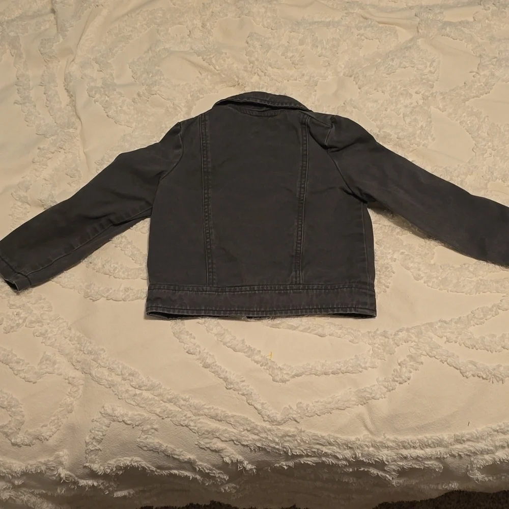Adorable Gymboree Kids Charcoal Jean Jacket Size XS (4) (#14)